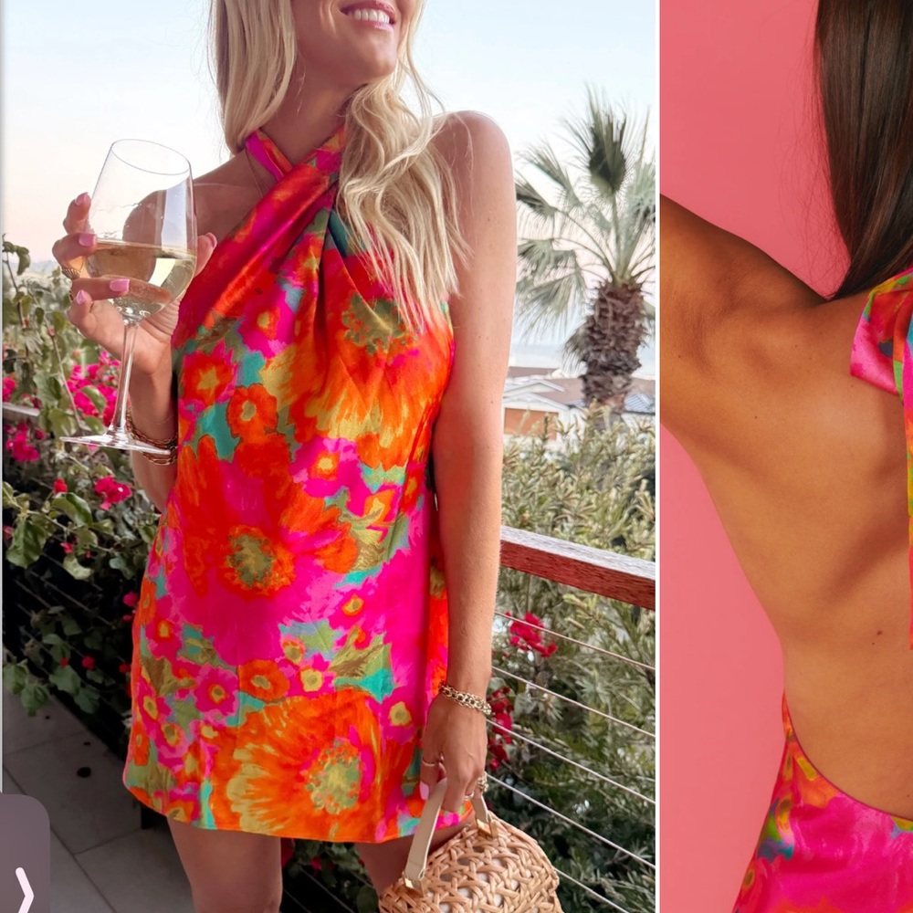 Show Me Your MuMu Jasmin tie mini dress Miss Malibu